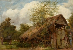 Barn Scene in Essex by William Henry Millais