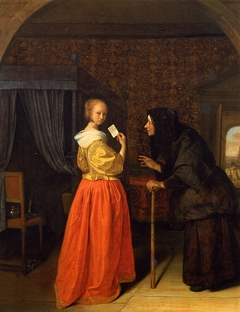 Bathsheba receiving David's Letter by Jan Steen