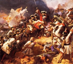 Battle of Denain, 24 July 1712 by Jean Alaux