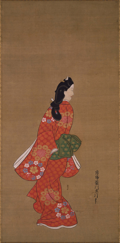 Beauty Looking Back by Hishikawa Moronobu