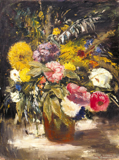 Big Flower Still-life by Béla Iványi-Grünwald