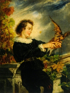 Boy with a Falcon by Thomas Couture