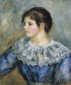 Bust Portrait of a Young Woman by Auguste Renoir