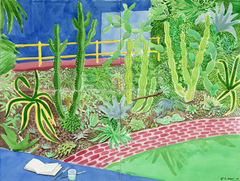 Cactus Garden III by David Hockney