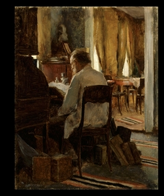 Carl Gustaf Swan at his Work Table by Eero Järnefelt