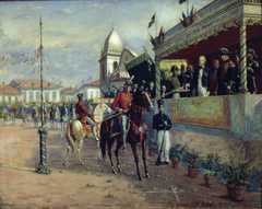 Cavalhadas em Campinas, 1846 by Benedito Calixto