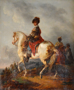 Cavalier on a White Horse by Francesco Giuseppe Casanova