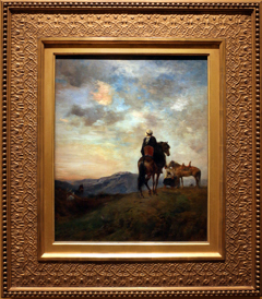 Cavaliers Arabes en observations dans la montagne by Eugène Fromentin