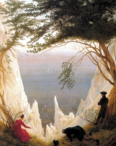 Chalk Cliffs at Ruegen by Caspar David Friedrich