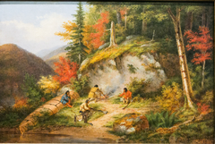 Chippewas Hunting Caribou by Cornelius Krieghoff