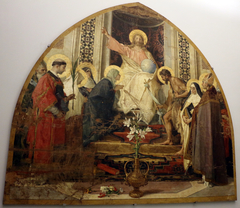 Christ Enthroned Between Mary and Florentine Saints by Nicolò Barabino