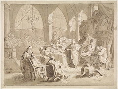 Christus als twaalfjarige in de tempel by Cornelis van der Grient