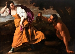 Corisca and the Satyr by Artemisia Gentileschi