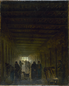 Corridor de la prison Saint-Lazare vers 1794 by Hubert Robert