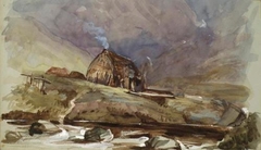 Cottage and Stream - John Phillip - ABDAG014484.314 by John Phillip