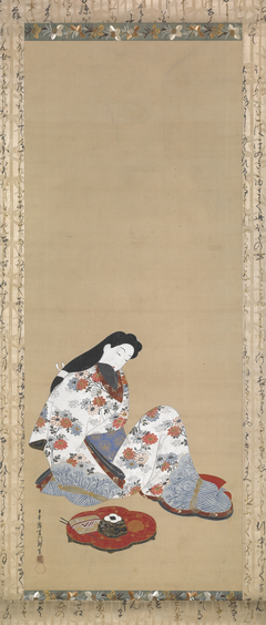 Courtesan in Reverie by Hishikawa Moronobu