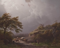 De Storm by Barend Cornelis Koekkoek