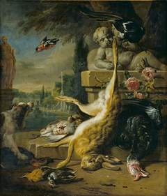 Dead Hare and Dog by Jan Weenix