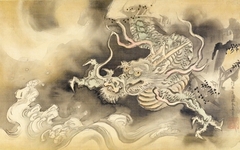 Descending Dragon by Kanō Yasunobu