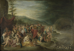 Die Israeliten nach dem Durchzug durch das Rote Meer by Frans Francken I