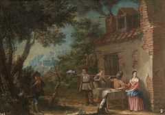 Don Quixote at the Inn by Valero Iriarte