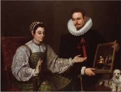 Double Portrait of a Knight of Santiago and a Lady by Francisco Ribalta