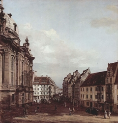 Dresden, the Frauenkirche and the Rampische Gasse by Bernardo Bellotto