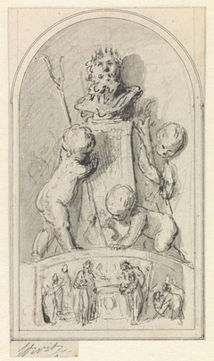 Drie putti by Jacob de Wit