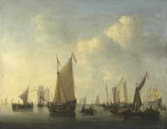 Dutch Fleet in a Calm by Willem van de Velde the Younger