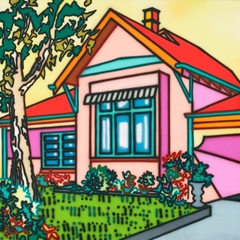 Eastern Suburbs - Pink Home by Howard Arkley