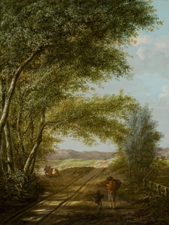 Een zandpad in de duinen bij Haarlem by Vincent Jansz van der Vinne