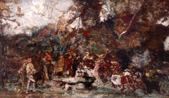 Fête champêtre by Adolphe Joseph Thomas Monticelli