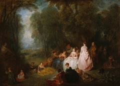 Fête champêtre (Pastoral Gathering) by Antoine Watteau