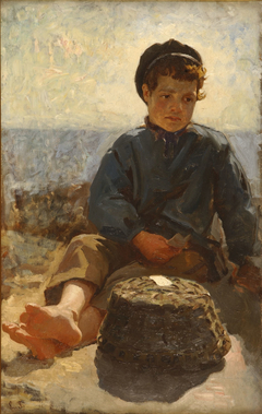 Fisher Boy Sitting, St Malo by Laurits Tuxen