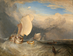 Fishing Boats with Hucksters Bargaining for Fish by J. M. W. Turner