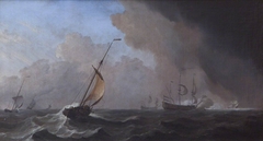 Fishing Pinks before a Strong Breeze by studio of Willem van der Velde the younger