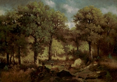 Forest Interior at Fontainebleau ; Inside the Forest from Fontainebleau by Narcisse Virgilio Díaz