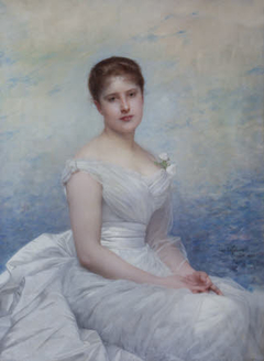 Frances Margaret Lawrance, Lady Vernon (d 1940) by Jules Lefebvre