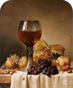 Fruit and a Goblet by Johann Wilhelm Preyer