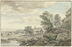 Gezicht in de omgeving van Bentheim by Isaac de Moucheron