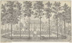 Gezicht op het huis Voorstonden of Appeltern by Dirk van der Burg