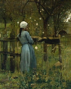 Girl in a Meadow by William Stott