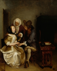 Glass of Lemonade, copy of Gerh. Terborch's painting by Helene Schjerfbeck