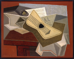 Guitare et journal (Guitar and Newspaper) by Juan Gris