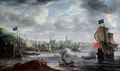 Harbor of Stockholm by Bonaventura Peeters the Elder