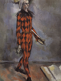 Harlequin by Paul Cézanne