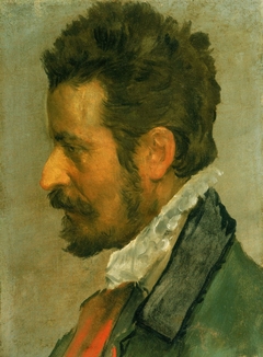 Head of a Man in Profile by Annibale Carracci