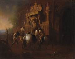 Horses at a Fountain by William Rimer