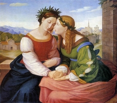 Italia and Germania by Johann Friedrich Overbeck