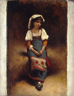 Italian Woman by Léon Bonnat